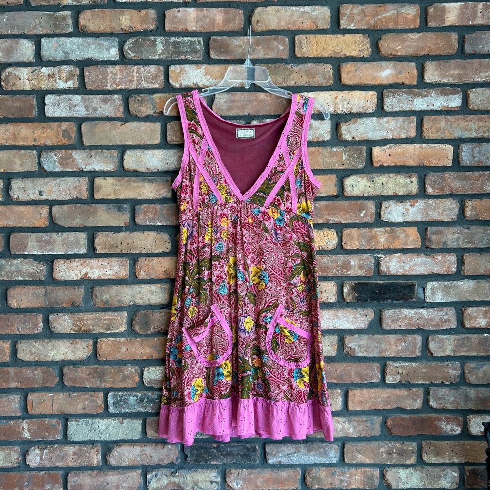 Vintage Free People patterned sundress dress